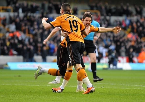 Matt Jarvis Scores the Opener: Wolverhampton Wanderers Take Early Lead Against Blackpool in Barclays Premier League Soccer