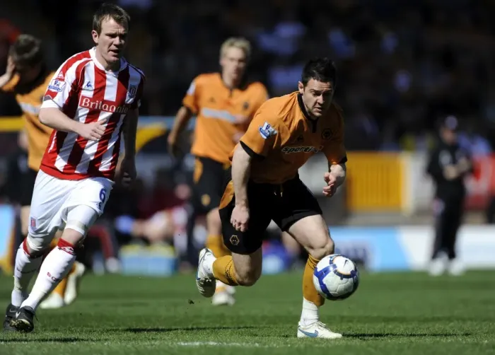 Framed Print : Matt Jarvis vs Glenn Whelan: Intense Rivalry in Wolverhampton Wanderers vs Stoke City Barclays Premier League Clash (April 11, 2010) Framed Print : Matt Jarvis vs Glenn Whelan: Intense Rivalry in Wolverhampton Wanderers vs Stoke City Barclays Premier League Clash (April 11, 2010)