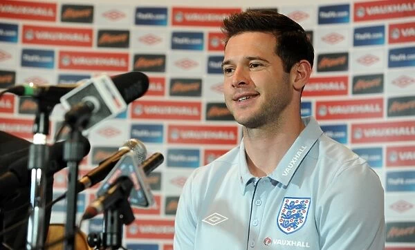 Matt Jarvis of Wolverhampton Wanderers Addresses Media at England Euro 2012 Training