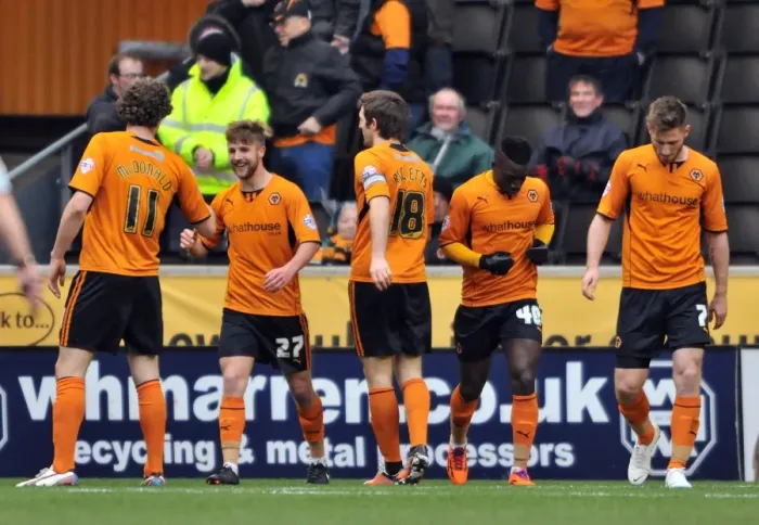 Framed Print : Michael Jacobs Scores First Goal for Wolves Against Notts County in Sky Bet League One (15-02-2014, Molineux Stadium) Framed Print : Michael Jacobs Scores First Goal for Wolves Against Notts County in Sky Bet League One (15-02-2014, Molineux Stadium)