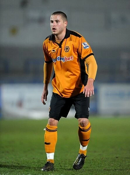 Michael Kightly in Action: Wolverhampton Wanderers vs Bolton Wanderers - Barclays Premier Reserve League North
