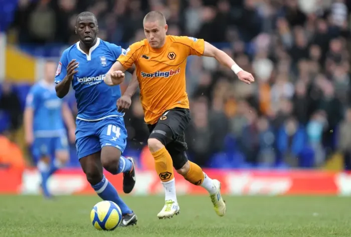 Framed Print : Michael Kightly vs Morgaro Gomis: A FA Cup Battle - Birmingham City vs Wolverhampton Wanderers Framed Print : Michael Kightly vs Morgaro Gomis: A FA Cup Battle - Birmingham City vs Wolverhampton Wanderers