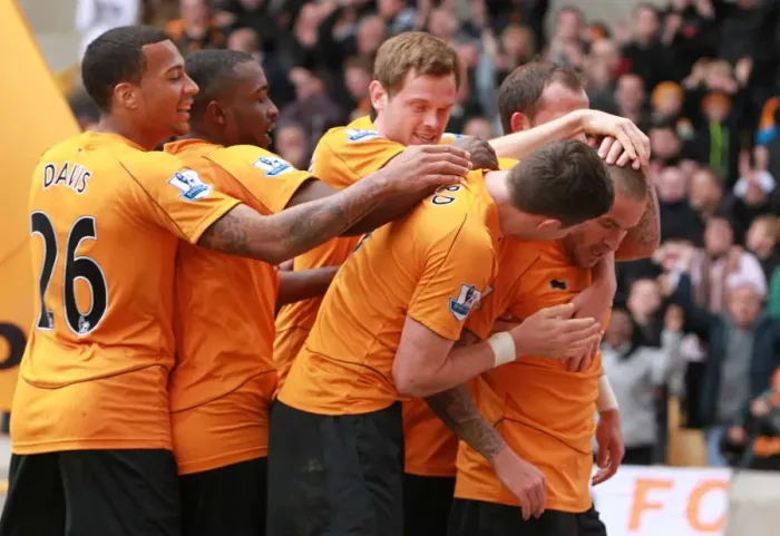 Framed Print : Michael Kightly's Stunner: Wolverhampton Wanderers Opening Goal vs. Bolton Wanderers in Premier League Action at Molineux Stadium Framed Print : Michael Kightly's Stunner: Wolverhampton Wanderers Opening Goal vs. Bolton Wanderers in Premier League Action at Molineux Stadium