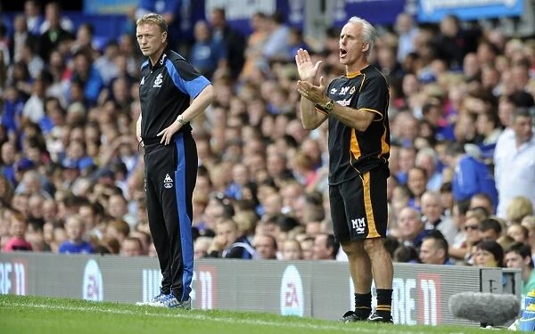 Mick McCarthy vs. David Moyes: A Battle of Managers in Everton vs. Wolverhampton Wanderers, Barclays League Soccer Match