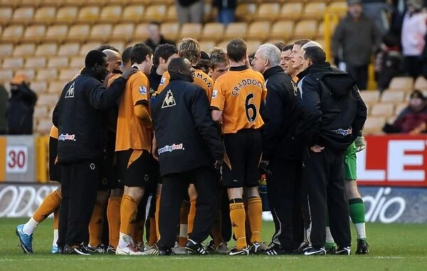 Mick McCarthy and Wolverhampton Wanderers Celebrate Victory: Wolves 1-0 Burnley (Barclays Premier League)
