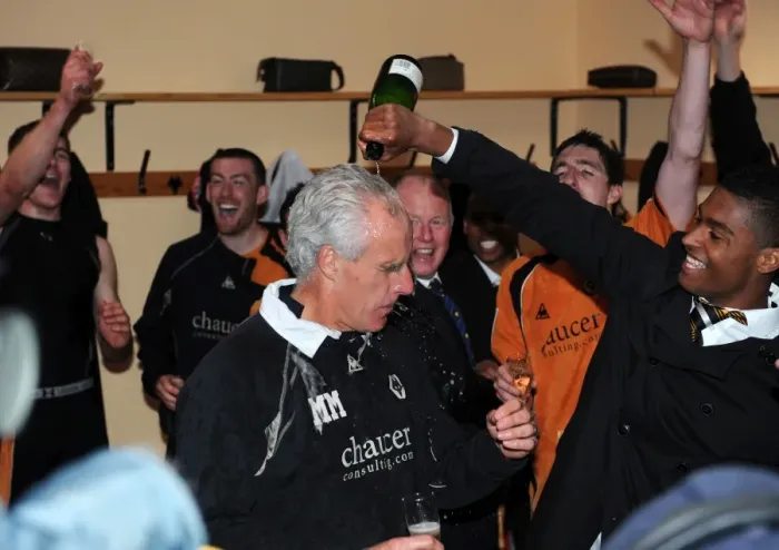 Framed Print : Mick McCarthy's Euphoric Moment: Wolves Promotion to Premier League Framed Print : Mick McCarthy's Euphoric Moment: Wolves Promotion to Premier League