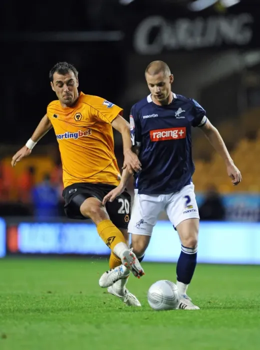 Framed Print : Milijas vs. Dunne: A Carling Cup Clash - Wolverhampton Wanderers vs. Millwall Framed Print : Milijas vs. Dunne: A Carling Cup Clash - Wolverhampton Wanderers vs. Millwall