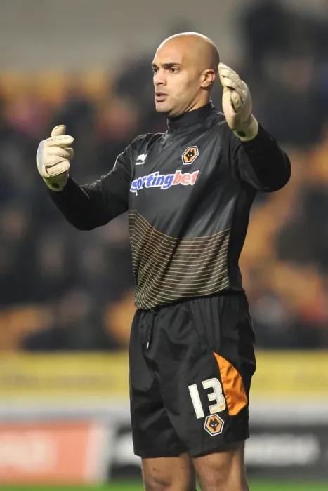 Framed Print : Molineux Showdown: Carl Ikeme's Battle Against Blackburn Rovers (Wolverhampton Wanderers vs Blackburn Rovers, Npower Football League Championship, 11-01-2013)