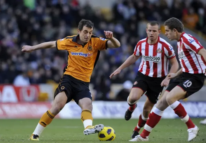 Framed Print : Nenad Milijas in Action: Wolverhampton Wanderers vs Sunderland, Barclays Premier League Soccer Framed Print : Nenad Milijas in Action: Wolverhampton Wanderers vs Sunderland, Barclays Premier League Soccer