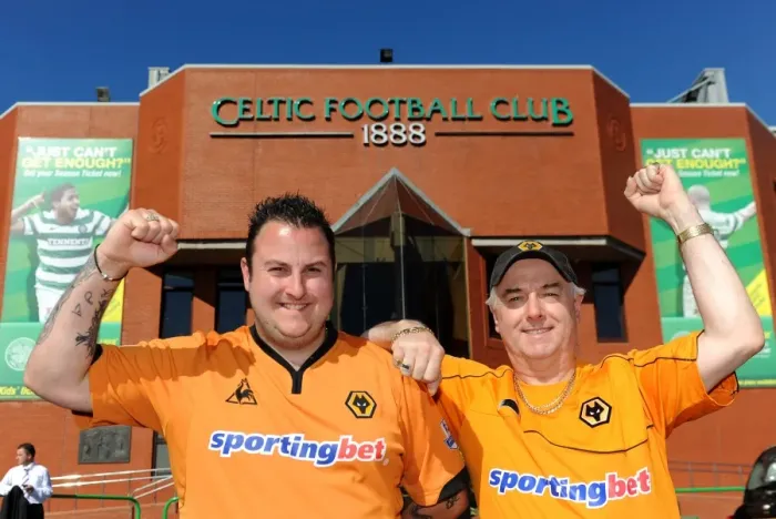 Framed Print : Passionate Encounter at Celtic Park: Wolverhampton Wanderers Fans Unforgettable Pre-Season Moment Framed Print : Passionate Encounter at Celtic Park: Wolverhampton Wanderers Fans Unforgettable Pre-Season Moment
