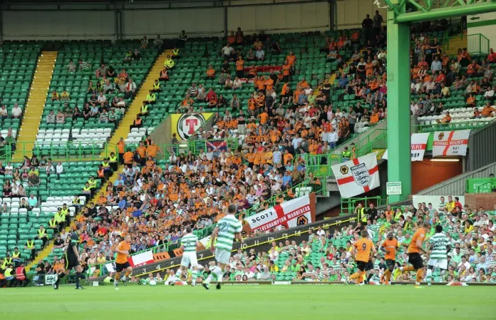 Framed Print : Passionate Pre-Season Clash: Unwavering Wolves Fans Face Off Against Celtic Framed Print : Passionate Pre-Season Clash: Unwavering Wolves Fans Face Off Against Celtic