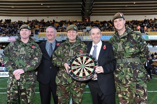 Phil Taylor Honors Armed Forces at Molineux: A Unique Football-Darts Crossover - Wolverhampton Wanderers vs Bolton Wanderers