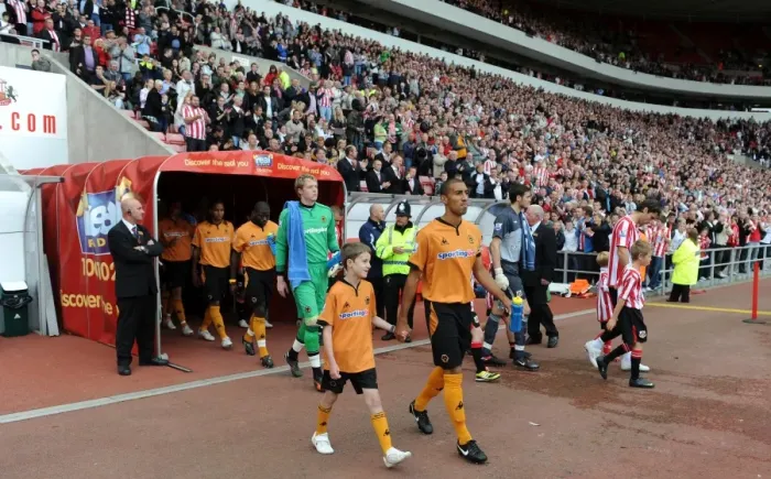 Framed Print : Premier League Showdown: Wolverhampton Wanderers vs. Sunderland - The Kick-Off Moment Framed Print : Premier League Showdown: Wolverhampton Wanderers vs. Sunderland - The Kick-Off Moment