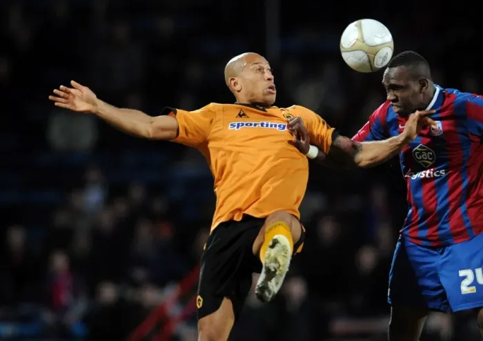 Framed Print : Showdown at the FA Cup: Chris Iwelumo vs Claude Davis, Crystal Palace vs Wolverhampton Wanderers Framed Print : Showdown at the FA Cup: Chris Iwelumo vs Claude Davis, Crystal Palace vs Wolverhampton Wanderers