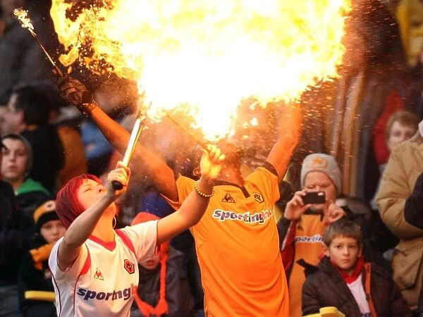 Sizzling Half-Time: Wolves vs Bolton Wanderers - Fire Eaters Ignite Barclays Premier League Arena
