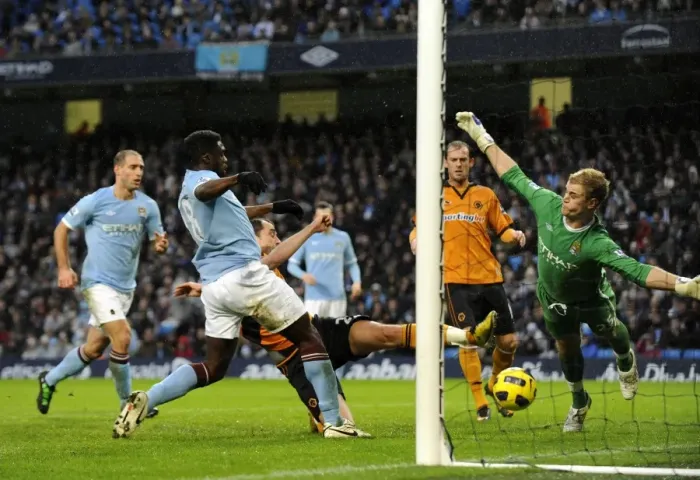 Framed Print : Soccer - Barclays Premier League - Manchester City v Wolverhampton Wanderers