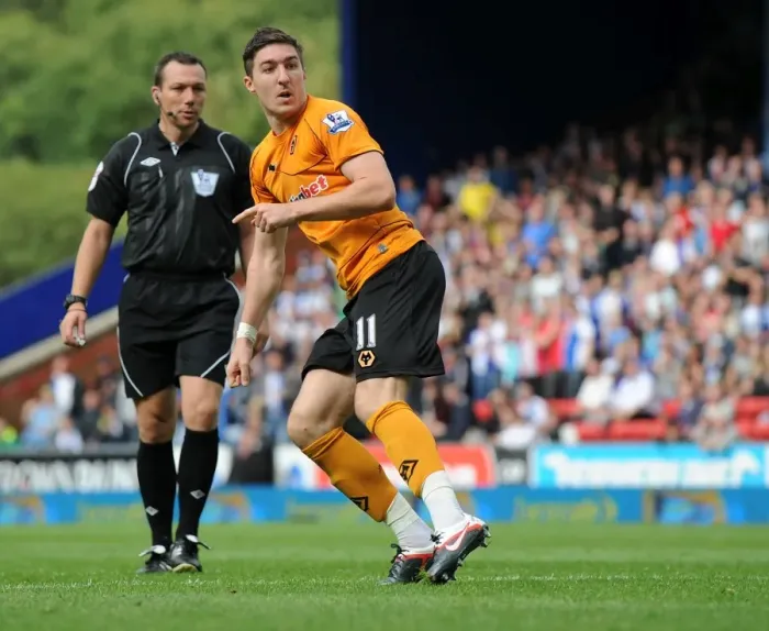 Framed Print : Stephen Ward's Game-Changing Goal: Wolverhampton Wanderers Take 1-2 Lead Over Blackburn Rovers in Premier League Soccer Framed Print : Stephen Ward's Game-Changing Goal: Wolverhampton Wanderers Take 1-2 Lead Over Blackburn Rovers in Premier League Soccer