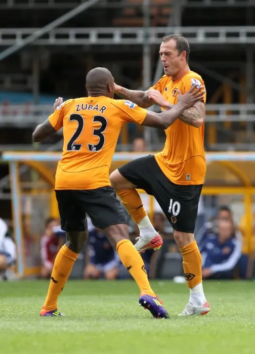Framed Print : Steven Fletcher's Double: Wolverhampton Wanderers Lead 2-0 Against Real Zaragoza