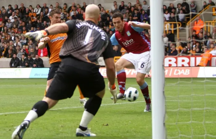 Framed Print : Stuart Downing Scores the Opener: Aston Villa Takes Early Lead over Wolverhampton Wanderers in Premier League Framed Print : Stuart Downing Scores the Opener: Aston Villa Takes Early Lead over Wolverhampton Wanderers in Premier League