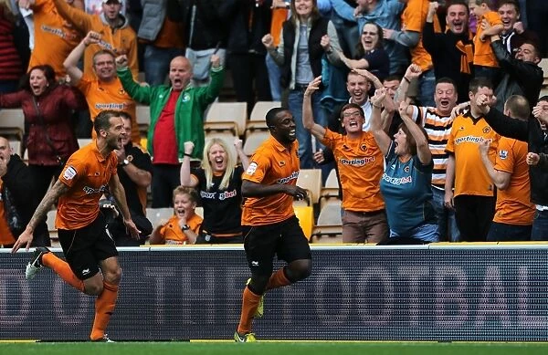 Sylvan Ebanks-Blake Scores First Goal for Wolverhampton Wanderers Against Leicester City at Molineux