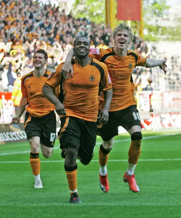 Framed Print : Sylvan Ebanks Blake Scores First Goal for Wolves Against QPR in Championship Match (18 / 04 / 09) Framed Print : Sylvan Ebanks Blake Scores First Goal for Wolves Against QPR in Championship Match (18 / 04 / 09)