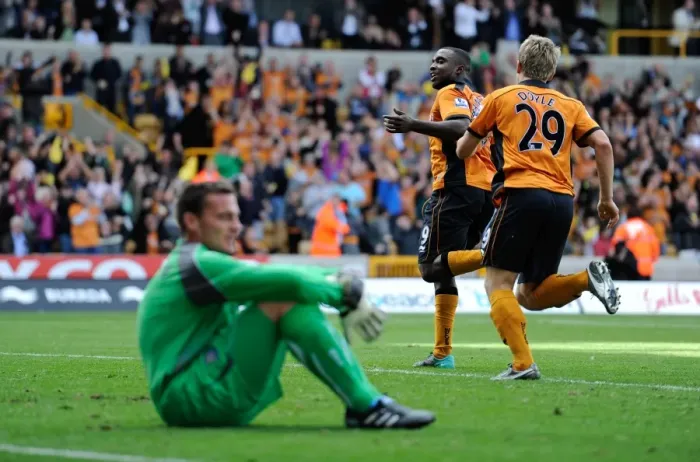 Framed Print : Sylvan Ebanks-Blake's 1-0 Goal Celebration: Dejected Steve Harper of Newcastle United Framed Print : Sylvan Ebanks-Blake's 1-0 Goal Celebration: Dejected Steve Harper of Newcastle United