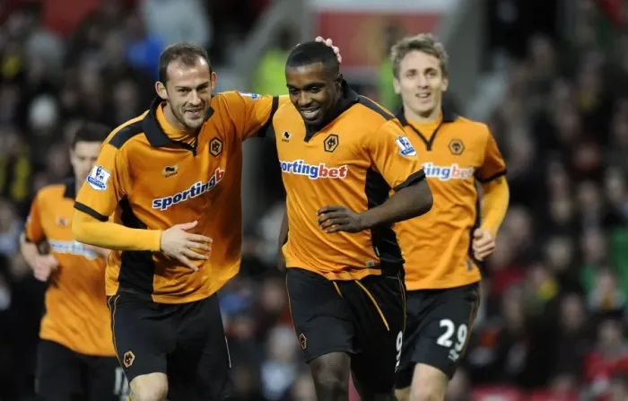 Framed Print : Sylvan Ebanks-Blake's Equalizer: Manchester United vs. Wolverhampton Wanderers, Barclays Premier League Framed Print : Sylvan Ebanks-Blake's Equalizer: Manchester United vs. Wolverhampton Wanderers, Barclays Premier League