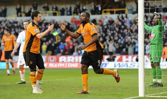 Framed Print : Sylvan Ebanks-Blake's Hat-Trick: Wolverhampton Wanderers 3-0 Victory over Blackpool