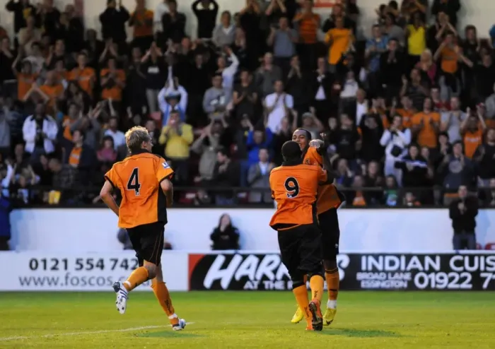 Framed Print : Sylvan Ebanks-Blake's Strike: Wolverhampton Wanderers Lead 4-0 Against Walsall Framed Print : Sylvan Ebanks-Blake's Strike: Wolverhampton Wanderers Lead 4-0 Against Walsall