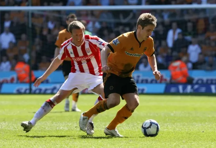 Framed Print : A Tense Clash: Collins vs. Doyle in the Barclays Premier League - Wolverhampton Wanderers vs. Stoke City (11-04-10) Framed Print : A Tense Clash: Collins vs. Doyle in the Barclays Premier League - Wolverhampton Wanderers vs. Stoke City (11-04-10)
