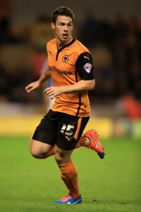 Framed Print : Tommy Rowe in Action: Wolverhampton Wanderers vs Huddersfield Town (Sky Bet Championship at Molineux)