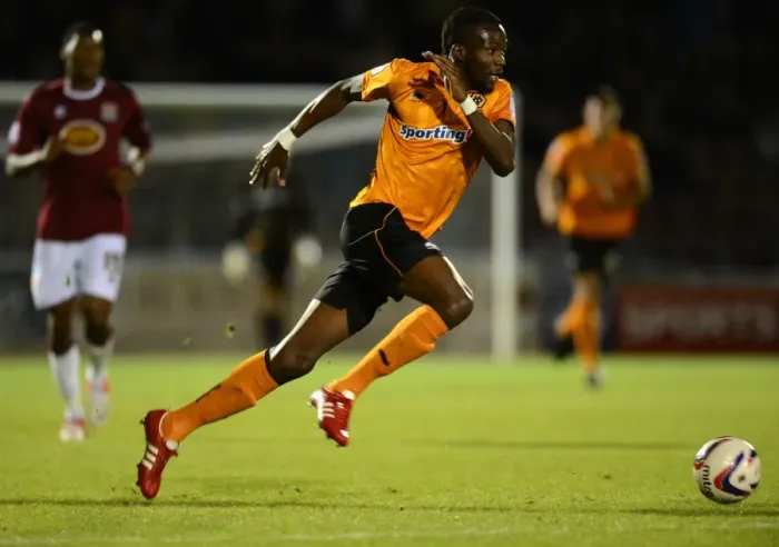 Framed Print : Tongo Doumbia's Stunning Goal: Wolverhampton Wanderers Stun Northampton Town in Capital One Cup Framed Print : Tongo Doumbia's Stunning Goal: Wolverhampton Wanderers Stun Northampton Town in Capital One Cup