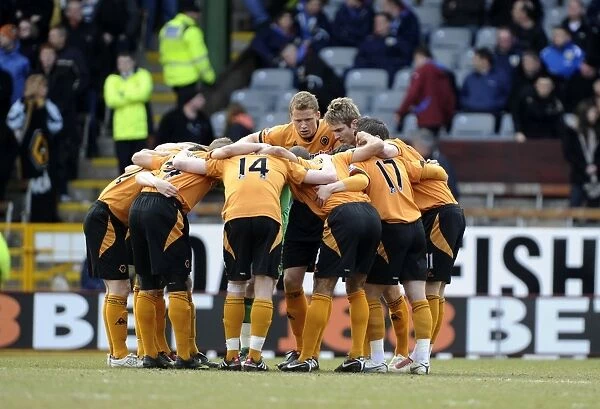 United in Focus: Wolverhampton Wanderers Pre-Match Huddle (Burnley vs. Wolves, Premier League)