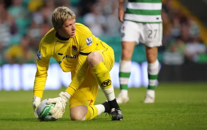 Framed Print : Wayne Hennessey in Action: Wolverhampton Wanderers vs Celtic - Pre-Season Clash