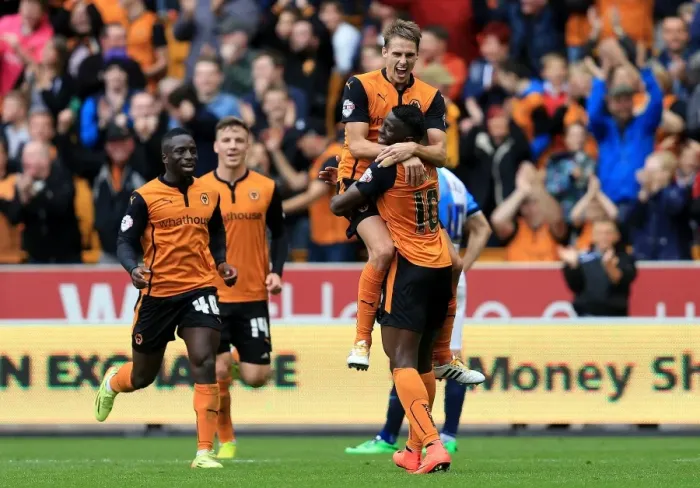 Framed Print : Wolverhampton Wanderers: Bakary Sako Scores Second Goal Against Blackburn Rovers in Sky Bet Championship Match at Molineux Framed Print : Wolverhampton Wanderers: Bakary Sako Scores Second Goal Against Blackburn Rovers in Sky Bet Championship Match at Molineux