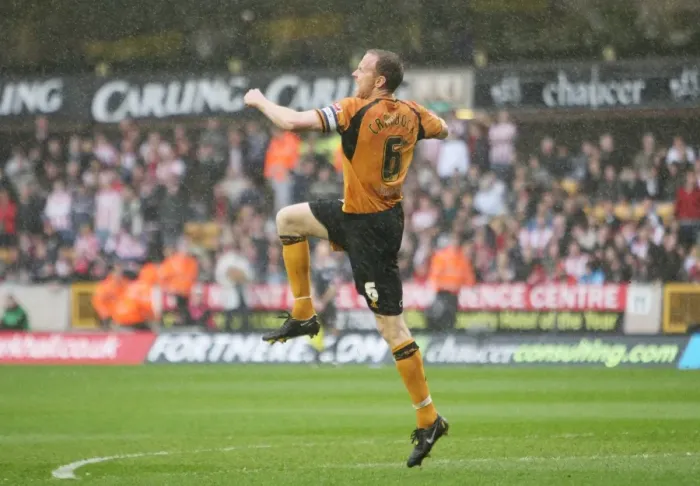 Framed Print : Wolverhampton Wanderers: Jody Craddock Scores the Second Goal Against Southampton in Championship Match at Molineux (April 10, 2009) Framed Print : Wolverhampton Wanderers: Jody Craddock Scores the Second Goal Against Southampton in Championship Match at Molineux (April 10, 2009)
