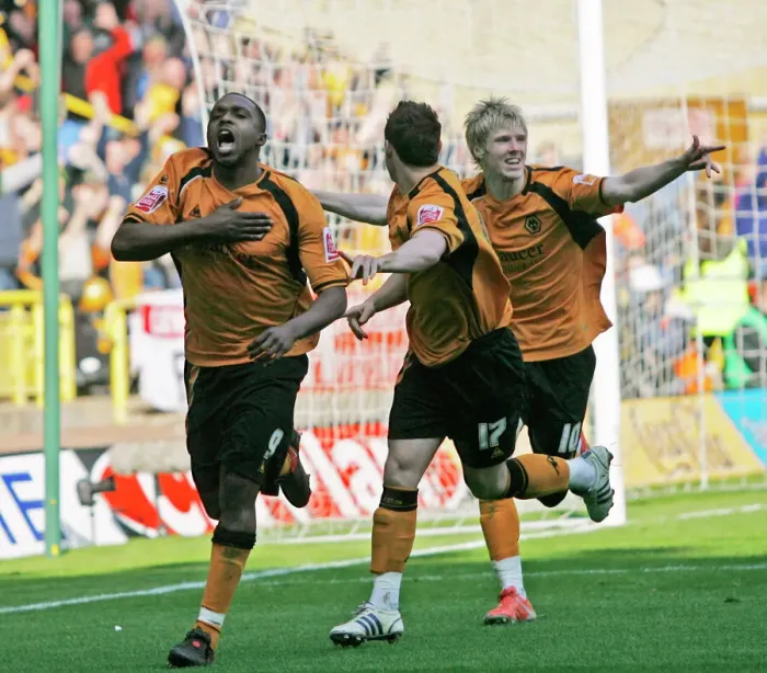 Framed Print : Wolverhampton Wanderers: Sylvan Ebanks-Blake Scores First Goal Against Queens Park Rangers in Championship Match (April 18, 2009) Framed Print : Wolverhampton Wanderers: Sylvan Ebanks-Blake Scores First Goal Against Queens Park Rangers in Championship Match (April 18, 2009)