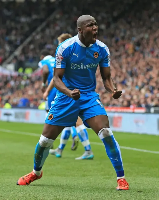 Framed Print : Wolverhampton Wanderers Benik Afobe Scores First Goal in Derby County Showdown (Sky Bet Championship) Framed Print : Wolverhampton Wanderers Benik Afobe Scores First Goal in Derby County Showdown (Sky Bet Championship)
