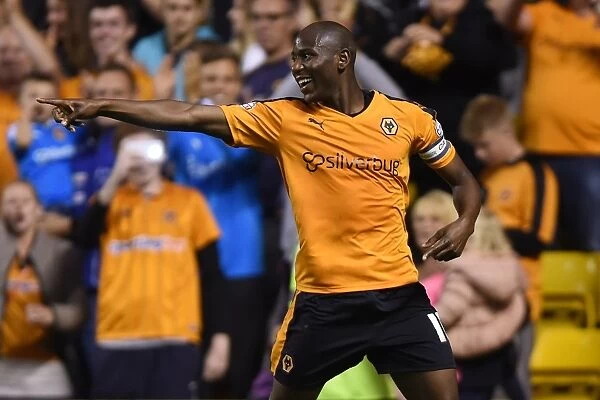 Wolverhampton Wanderers Benik Afobe Scores Second Goal Against Newport County in Capital One Cup First Round