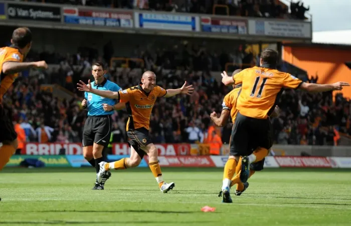Framed Print : Wolverhampton Wanderers David Jones Scores the Opener Against Stoke City in Premier League Framed Print : Wolverhampton Wanderers David Jones Scores the Opener Against Stoke City in Premier League