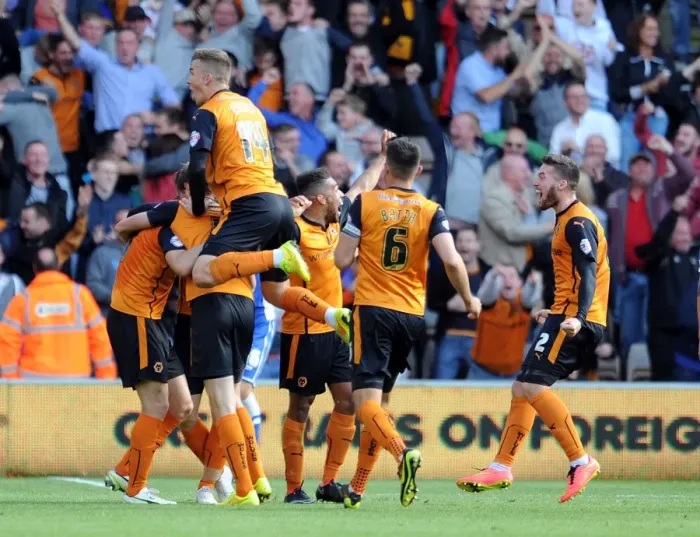 Framed Print : Wolverhampton Wanderers: Euphoric Own Goal Celebration vs. Cardiff City (Sky Bet Championship) Framed Print : Wolverhampton Wanderers: Euphoric Own Goal Celebration vs. Cardiff City (Sky Bet Championship)
