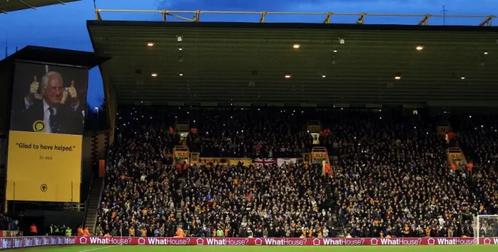 Framed Print : Wolverhampton Wanderers Fans Honor Sir Jack Hayward: Tribute Night at Molineux Stadium (Sky Bet Championship: Wolves vs Blackpool) Framed Print : Wolverhampton Wanderers Fans Honor Sir Jack Hayward: Tribute Night at Molineux Stadium (Sky Bet Championship: Wolves vs Blackpool)