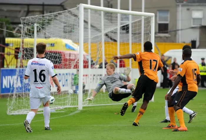 Framed Print : Wolverhampton Wanderers Geoffrey Mujangi Bia Scores a Stunner in Pre-Season Victory over Bohemian FC (0-3) Framed Print : Wolverhampton Wanderers Geoffrey Mujangi Bia Scores a Stunner in Pre-Season Victory over Bohemian FC (0-3)