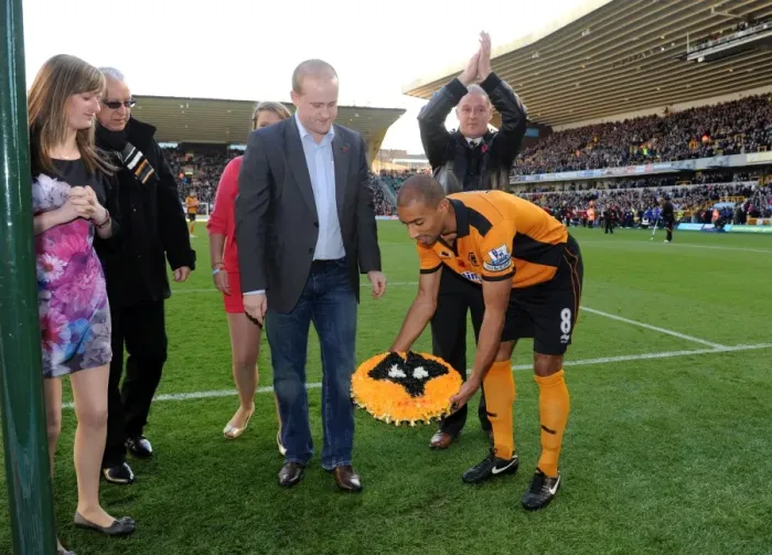 Framed Print : Wolverhampton Wanderers: Honoring David Rob Gitsham - A Tribute in Soccer: Karl Henry Pays Respects (Wolves v Bolton) Framed Print : Wolverhampton Wanderers: Honoring David Rob Gitsham - A Tribute in Soccer: Karl Henry Pays Respects (Wolves v Bolton)