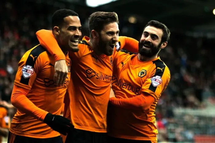 Framed Print : Wolverhampton Wanderers James Henry Scores Opening Goal Against Rotherham United in Sky Bet Championship (2014-15)
