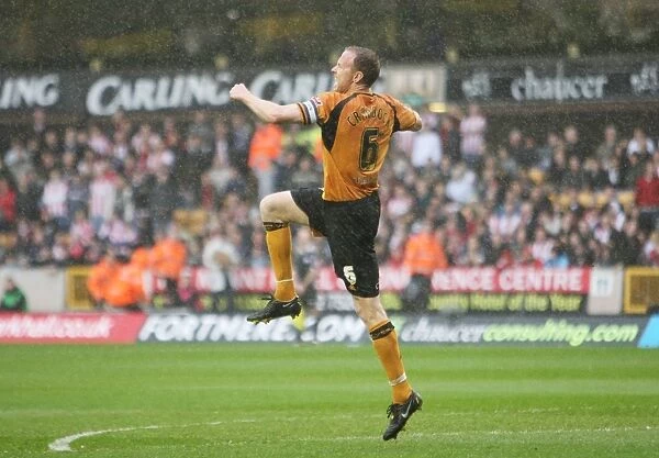 Wolverhampton Wanderers: Jody Craddock Scores the Second Goal Against Southampton in Championship Match at Molineux (April 10, 2009)