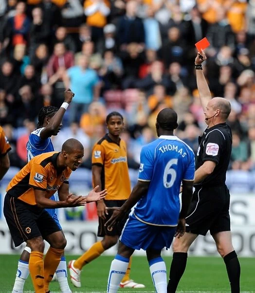 Wolverhampton Wanderers Karl Henry Red-Carded in Barclays Premier League Clash against Wigan Athletic
