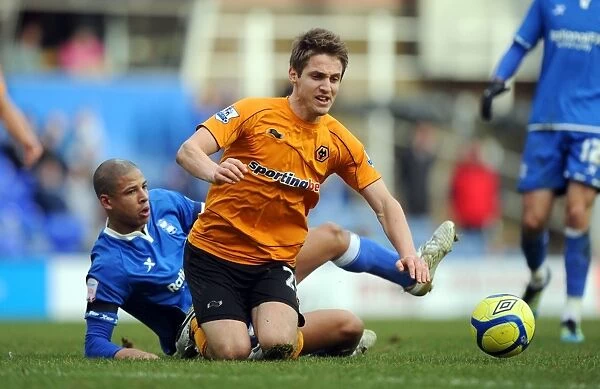 Wolverhampton Wanderers Kevin Doyle Foul by Curtis Davies in FA Cup Clash vs. Birmingham City