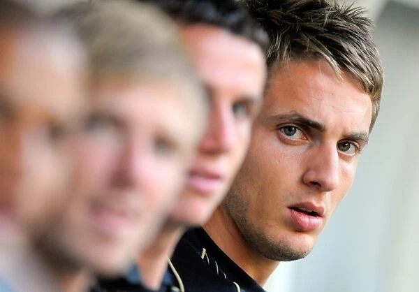 Wolverhampton Wanderers' Kevin Doyle Watches Pre-Season Friendly against Charleroi from the Dugout