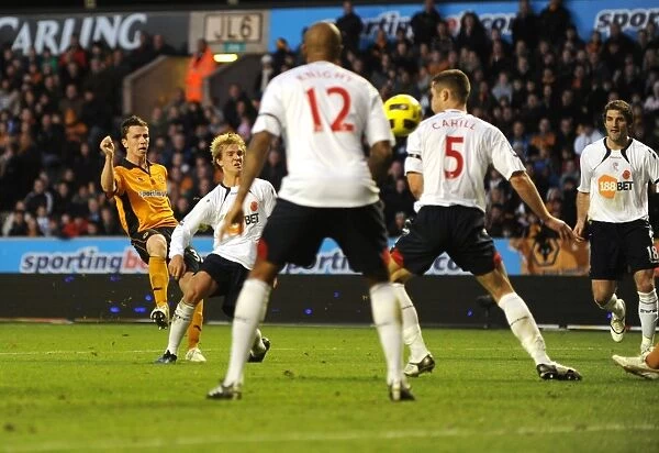 Wolverhampton Wanderers Kevin Foley Scores a Stunning Goal: 1-3 vs. Bolton Wanderers (Premier League Soccer)